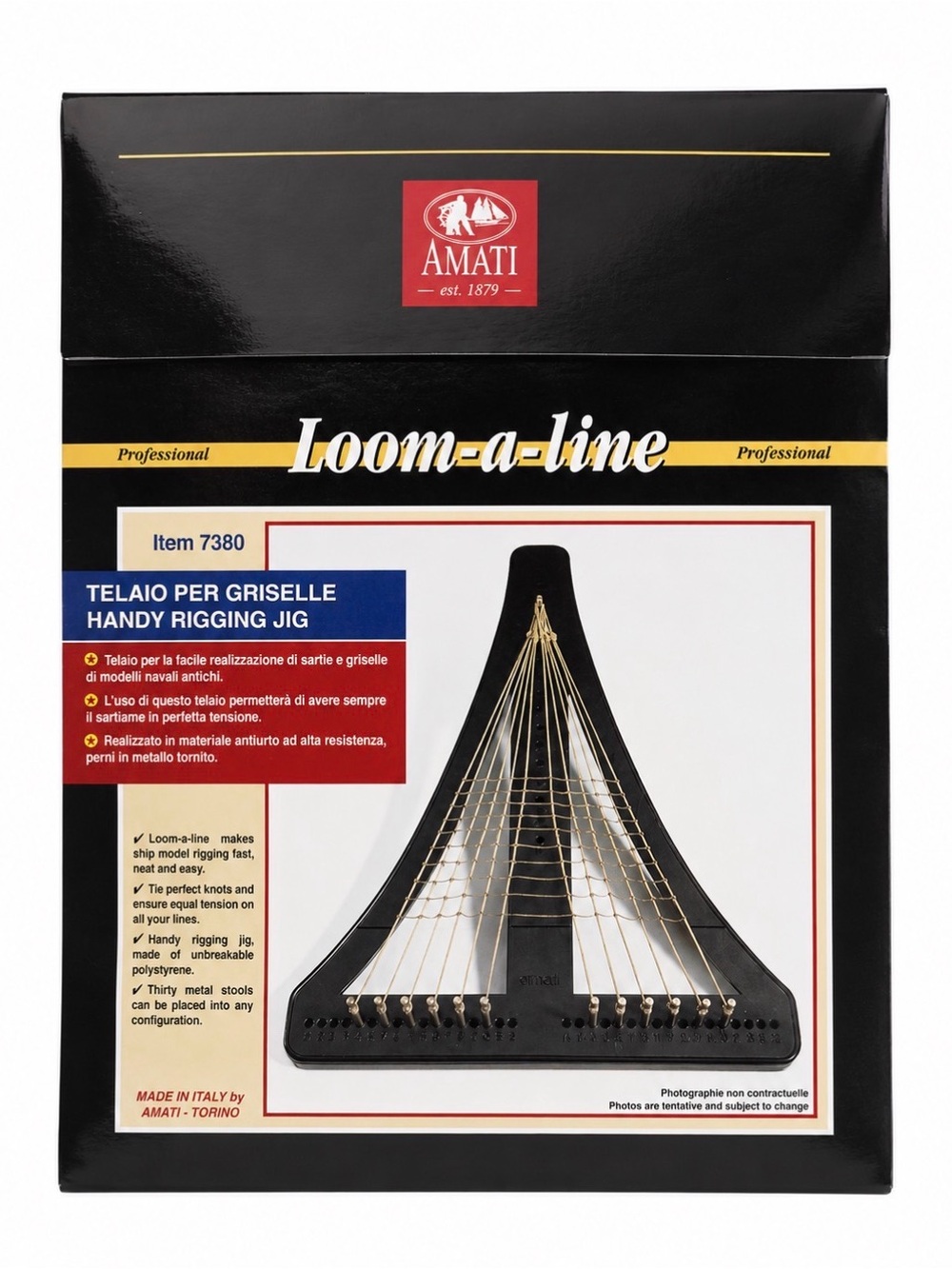 Amati Loom-A-Line 7380 Handy Rigging Jig New Sealed Model Ship Tool Italy